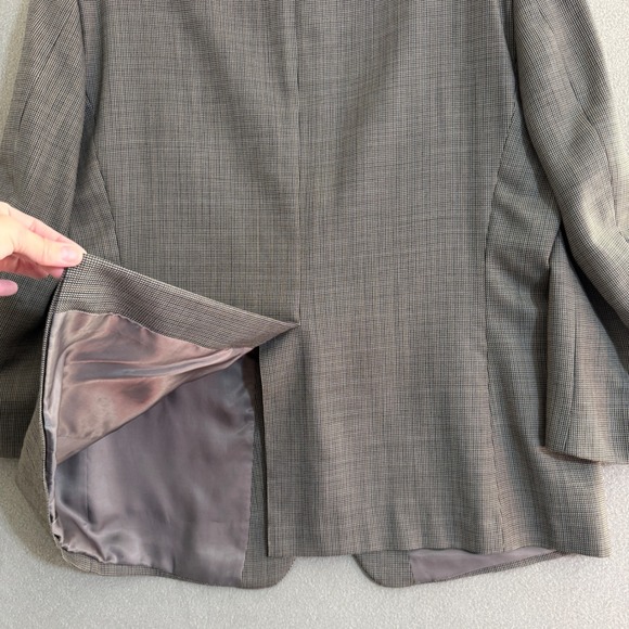 Ralph Lauren 46R Wool Glen Plaid Sport Coat Blazer Mens brown gray black - Picture 13 of 14